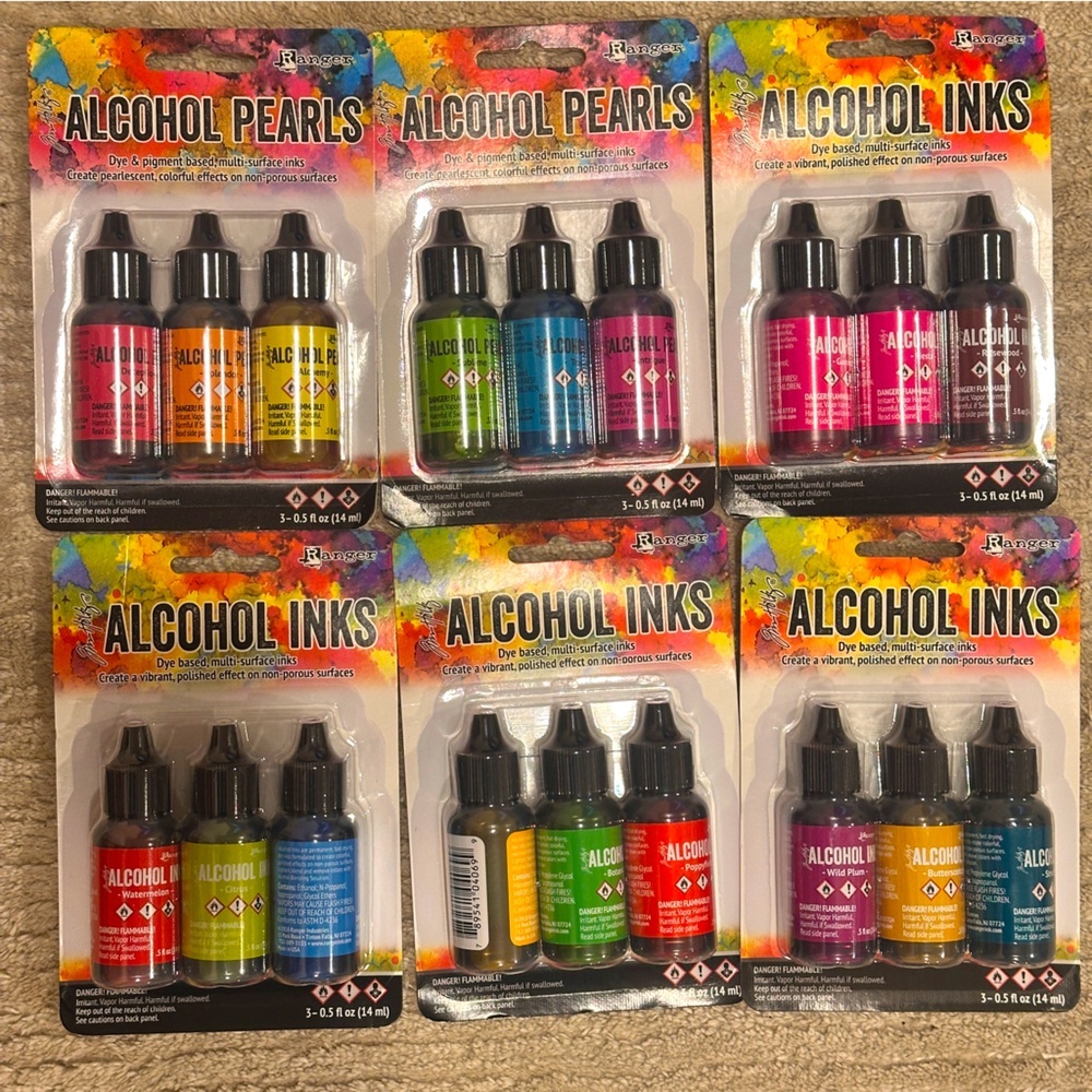 Tim Holtz Ranger Alcohol Ink Set -  Brand New - Picture 3 of 7